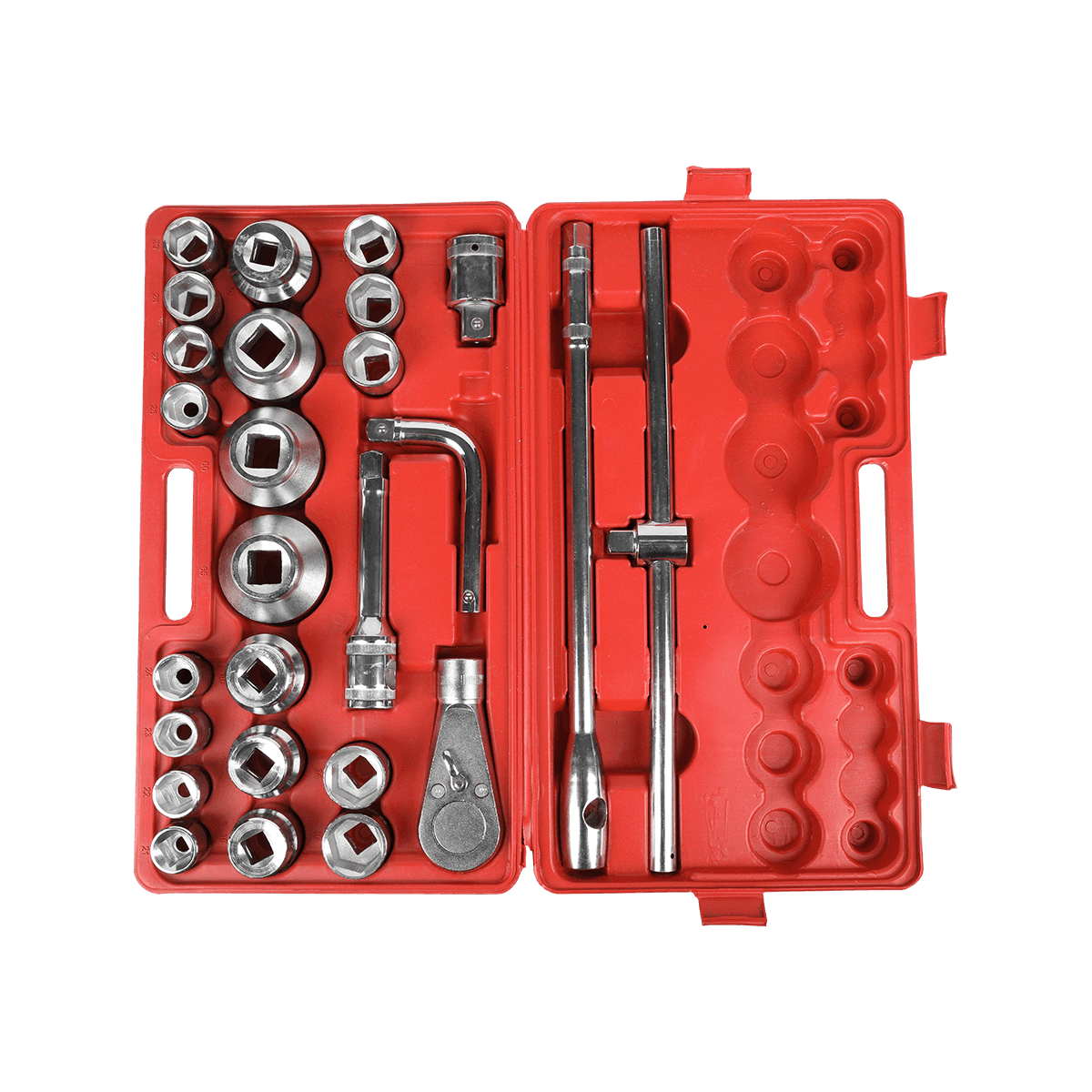 Set mehaničkih alata s cr-mol nasadnim ključem od 26 komada, kompleti udarnih ključeva, set alata za teške uvjete rada